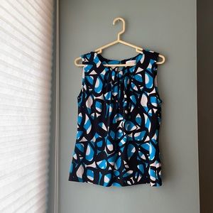 Colorful Calvin Klein Work Blouse Large